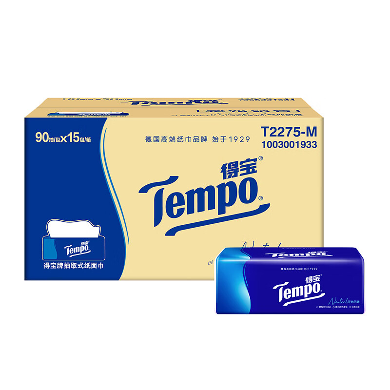 �ñ���TEMPO����ֽ ��Ȼ���� 4��Ӻ� ʪˮ������ ��ֽ ����ֽ �ͽ�ֽ��� 90��15������