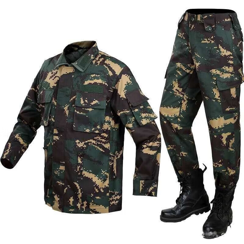 盾郎(donow)迷彩服套装男猎人特战作训迷彩服耐磨透气军训教官服战术