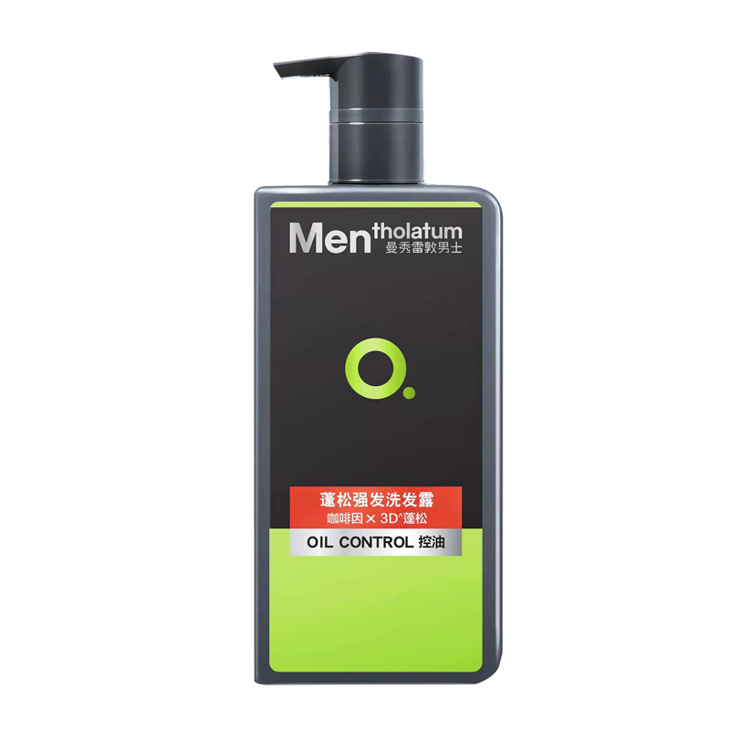 曼秀雷敦男士蓬松强发洗发露500ml 强韧清爽控油去屑咖啡因洗发水