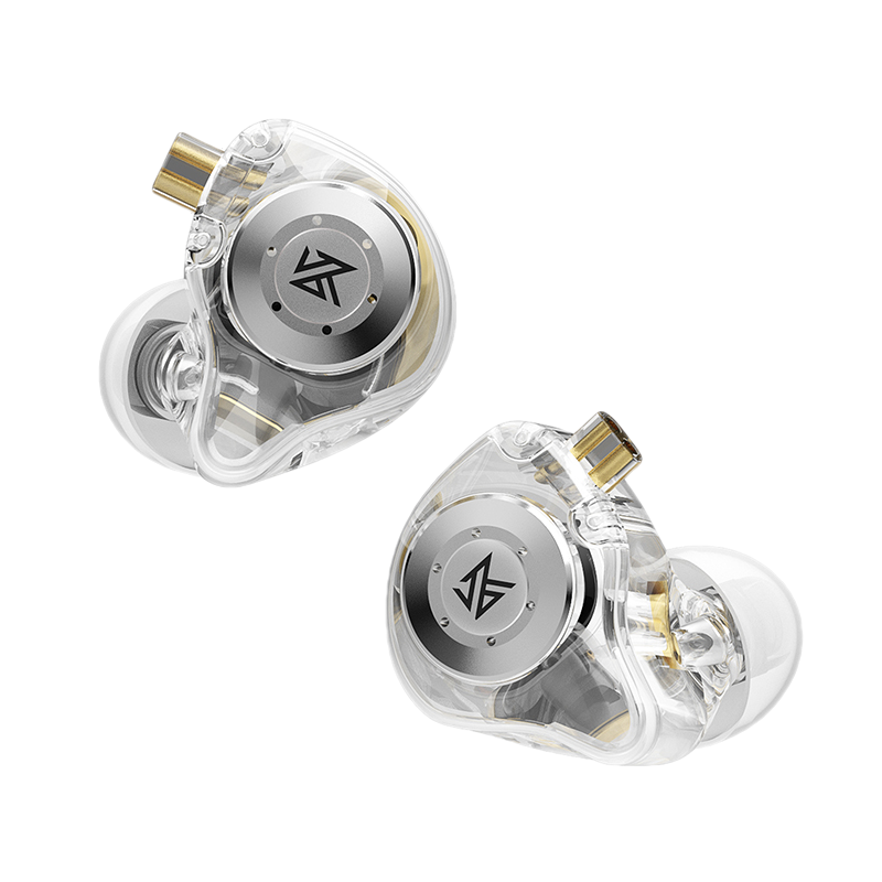 KZ 入耳式双动圈有线耳机 带麦 透明色 3.5mm
