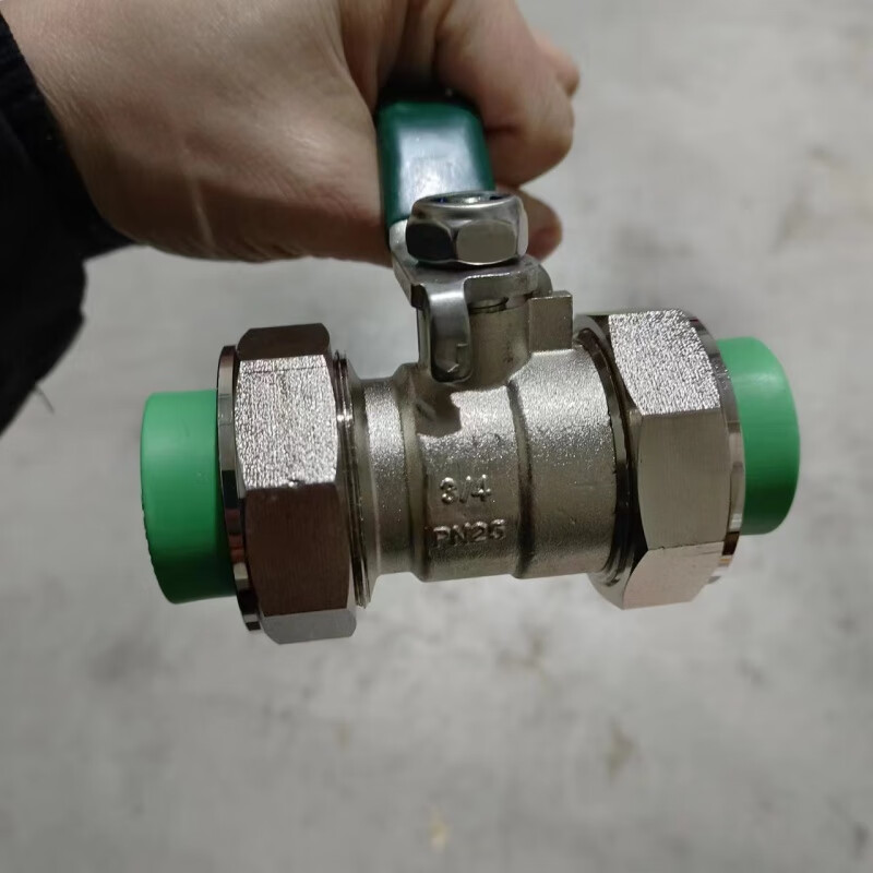 伟星水管配件绿色ppr双活接球阀闸阀自来水开关总阀20 25活接阀门 20