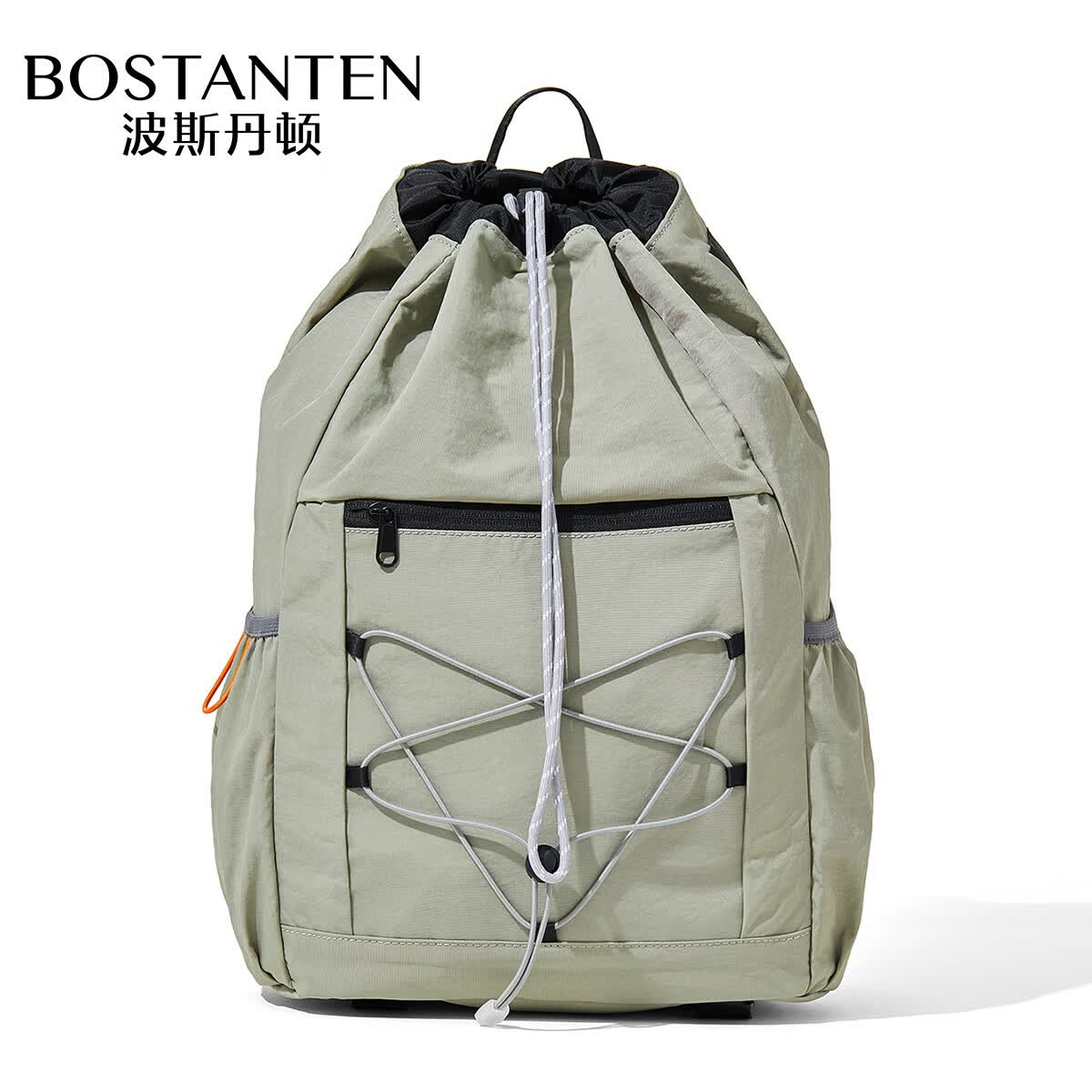 波斯丹顿（BOSTANTEN）男士轻便束口抽绳双肩包学生书包运动登山包大容量户外骑行背包女