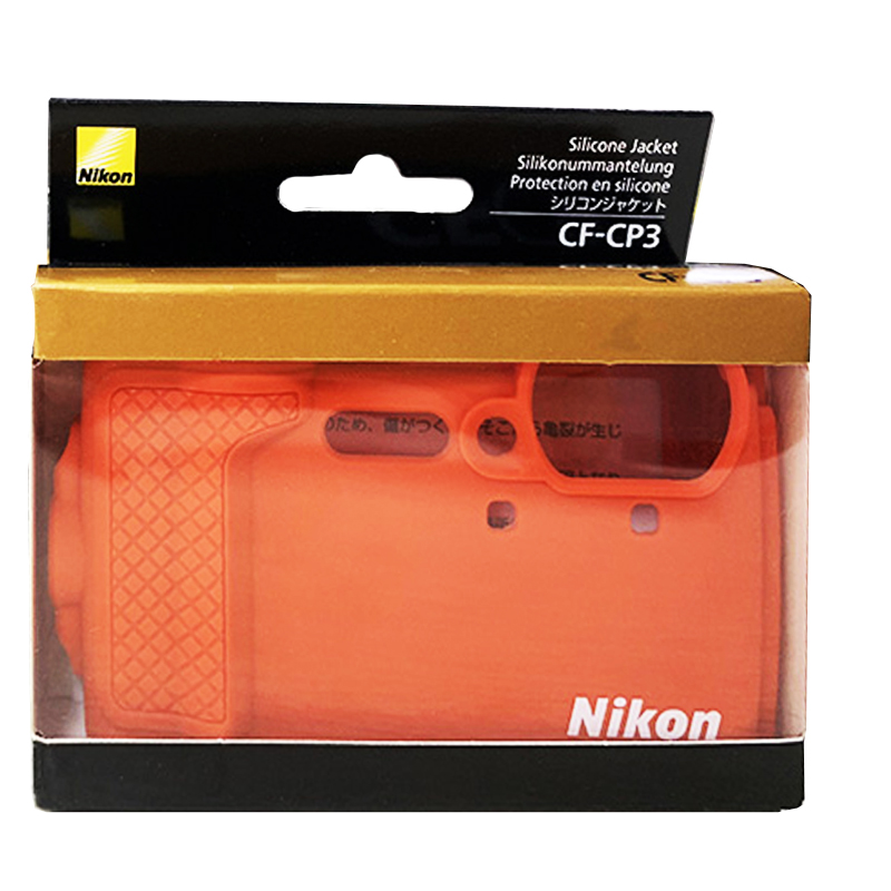 尼康（Nikon） 便携三防潜水数码照相机W300s 原装硅胶相机保护套/相机包CF-CP3 硅胶保护套绿色 标配