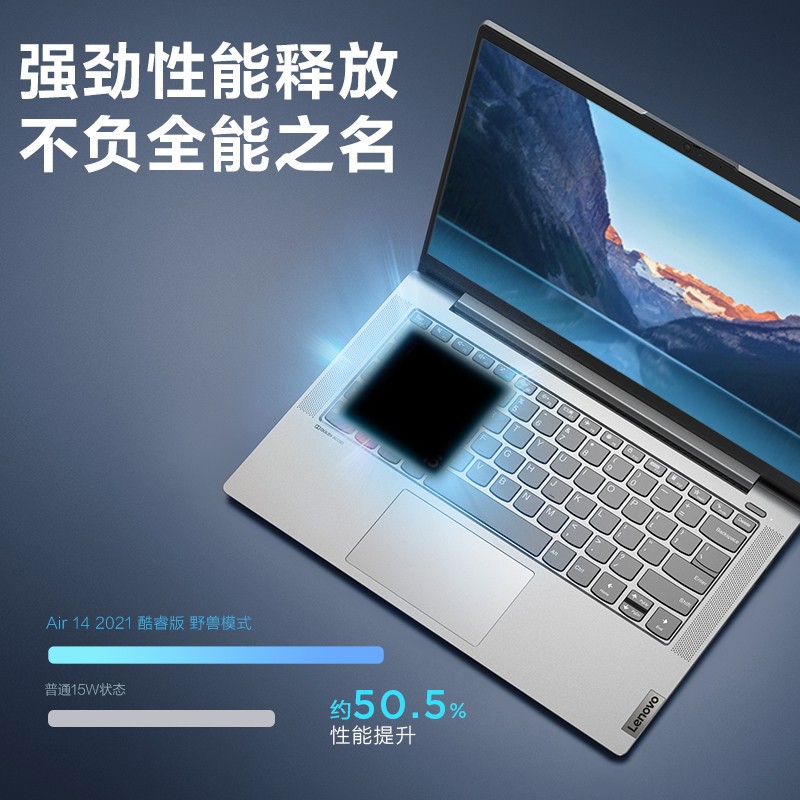 联想（Lenovo）小新Air14 酷睿i5全面屏高性能轻薄本 学生用商务设计游戏笔记本电脑 标配：i5-1155G7 8G内存+256G固态 锐钜高性能显卡