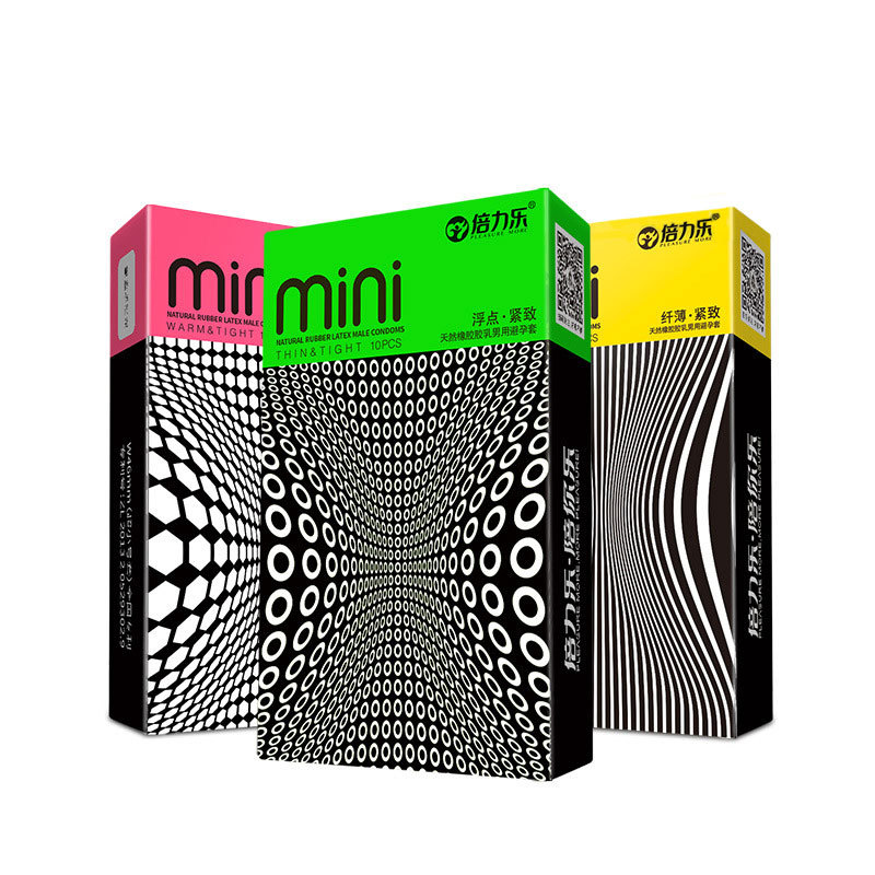 倍力乐 避孕套 mini特小号安全套 46mm紧绷耐力10只装保险套水溶性润