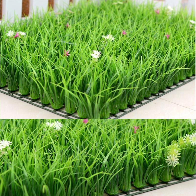 室内假草坪带塑料草仿真高草加密阳台装饰人造草皮 25*25规格带带星星