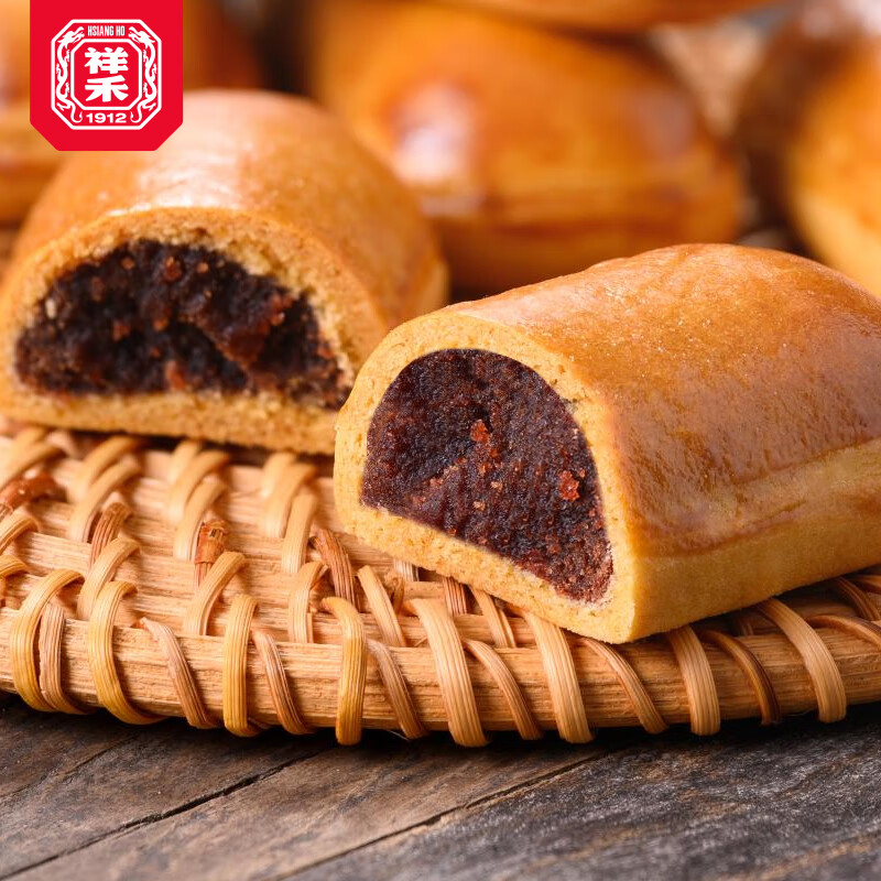 祥禾饽饽铺红豆沙栗子玛传统手工黄油松软糕点心天津特产休闲零食
