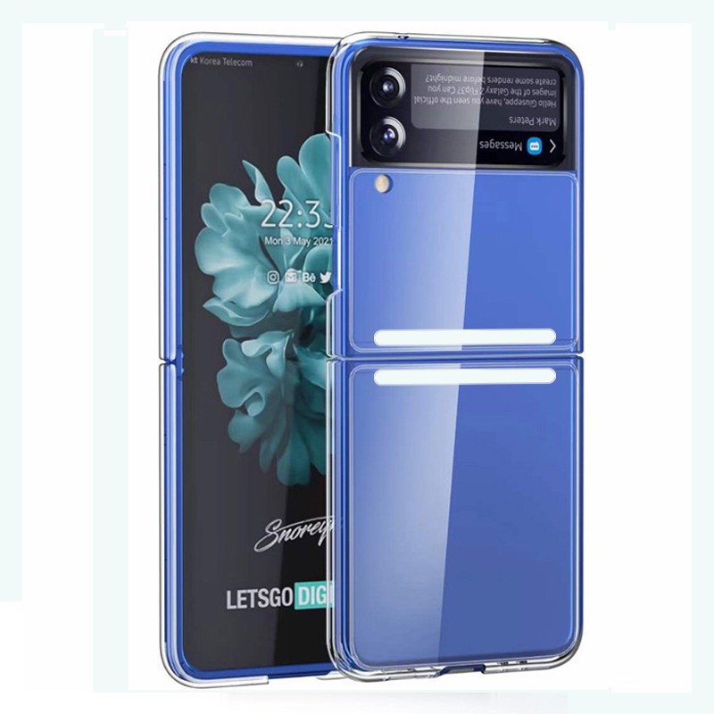 【现货】迈琪数码 三星z flip3折叠屏手机壳5g透明硬galaxy全包边f