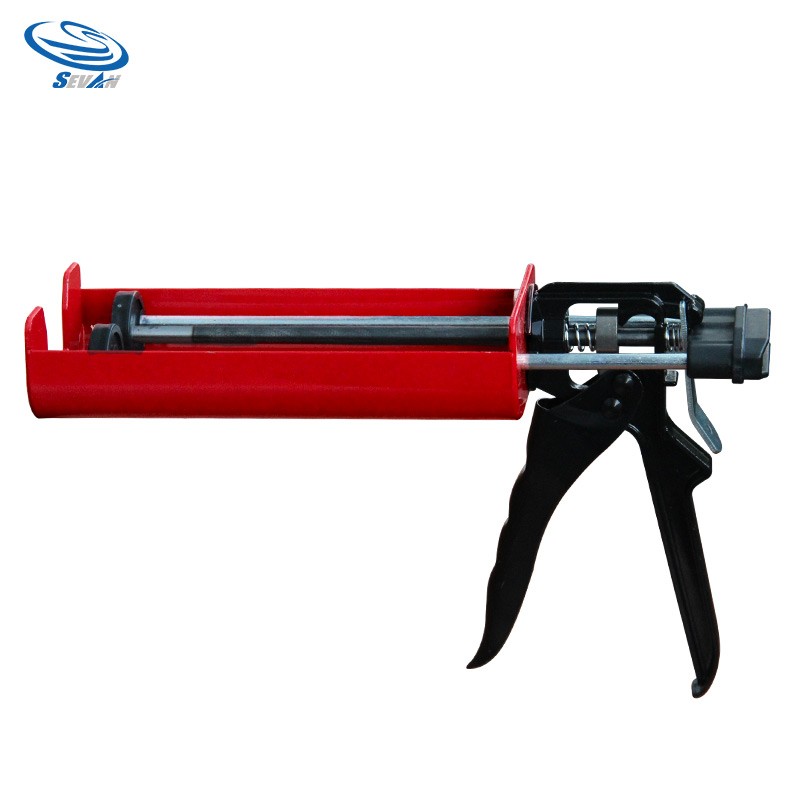 组份美缝剂液压助力枪 玻璃胶 结构硅酮胶打胶枪 合金省力耐用枪 双管