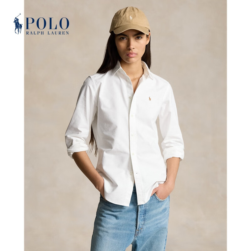 Polo Ralph Lauren 拉夫劳伦女装 经典版棉质牛津布衬衫RL24247 100-白色 4