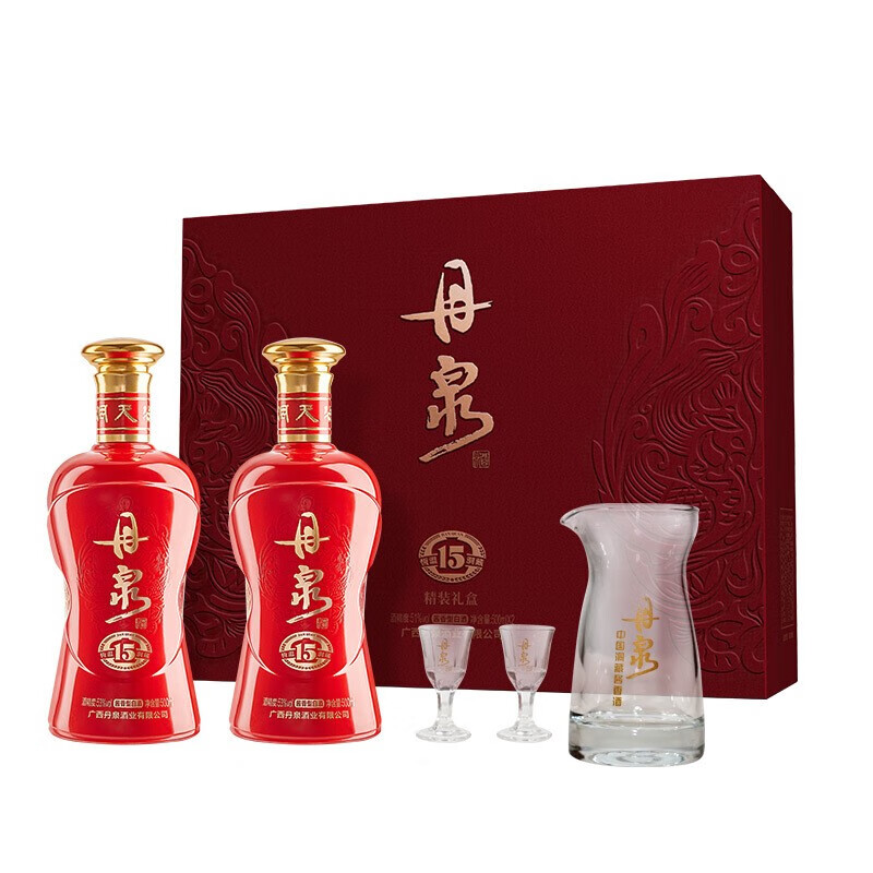 丹泉酒 洞藏15 酱香型白酒 双瓶礼盒装 送礼宴请 53度 500ml 2瓶 礼盒