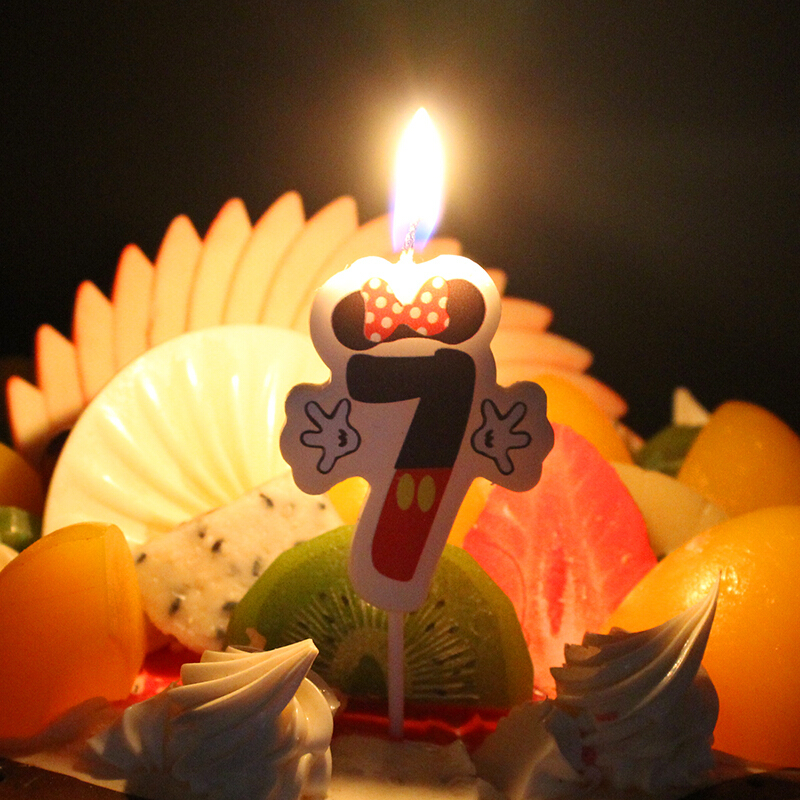 生日蜡烛数字生日蛋糕蜡烛 生日蜡烛 创意 浪漫 卡通 宝宝周岁 数字