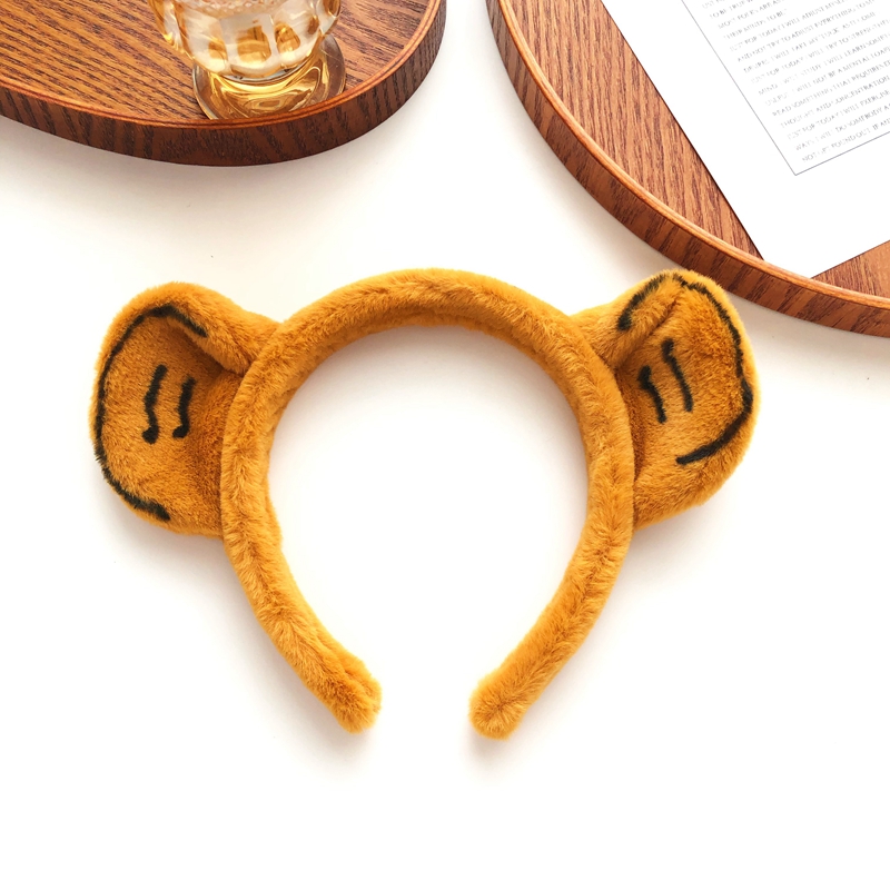 可爱小老虎耳朵发箍卡通老虎头饰白虎搞怪发卡甜美卖萌头箍发饰女 橘