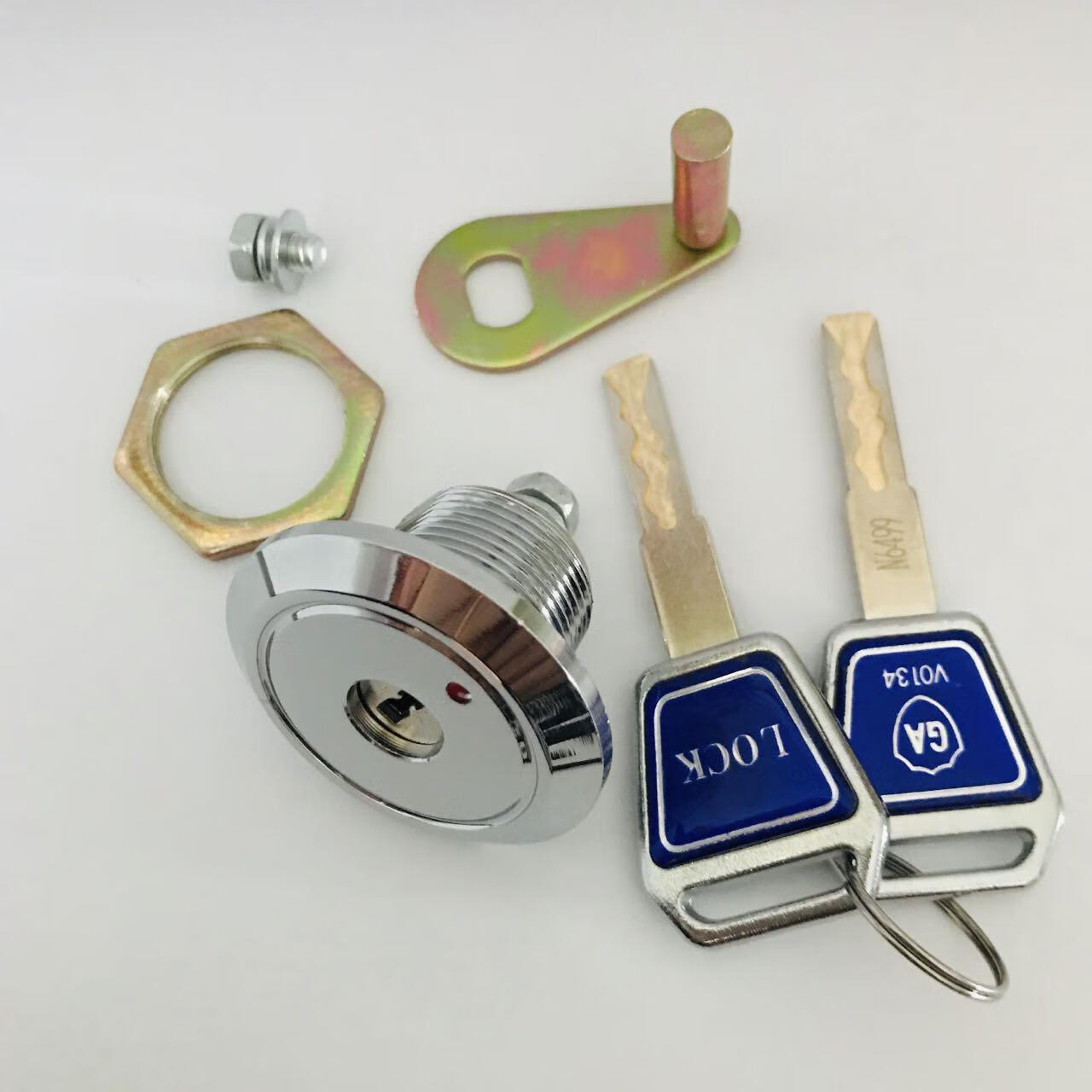 施韵令保险柜锁芯通用保险箱家用机械门锁芯老式防盗叶片钥匙虎牌配件