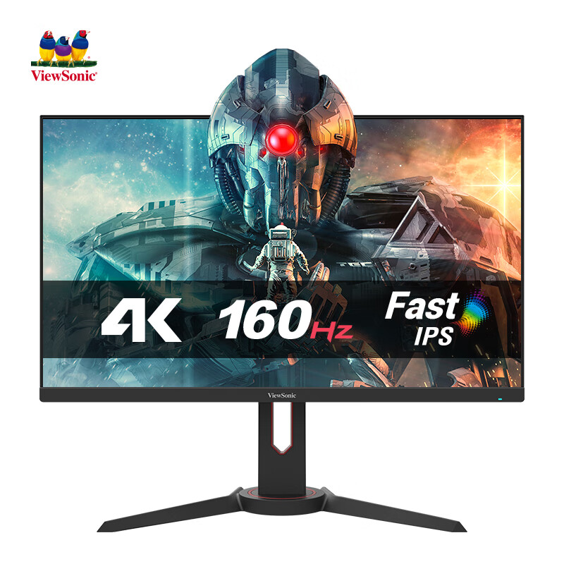 优派27英寸FastIPS 4K电竞游戏显示器 原生160hz 1ms低蓝光电脑屏幕 HDR外接显示屏 旋转升降VX2758-4K-PRO-3