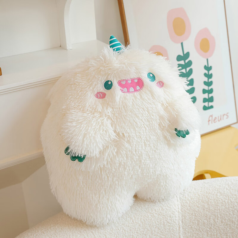 朵奇卡通萌萌小怪兽抱枕办公室靠枕毛绒玩具可爱儿童公仔女生日礼物