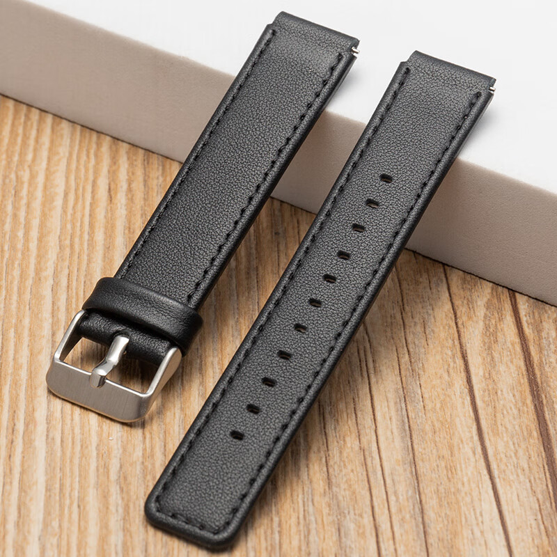 -b19/fds-b49青春版腕带gmn-bx9 黑色 华为通话手环b3/b6/b7表带-真皮