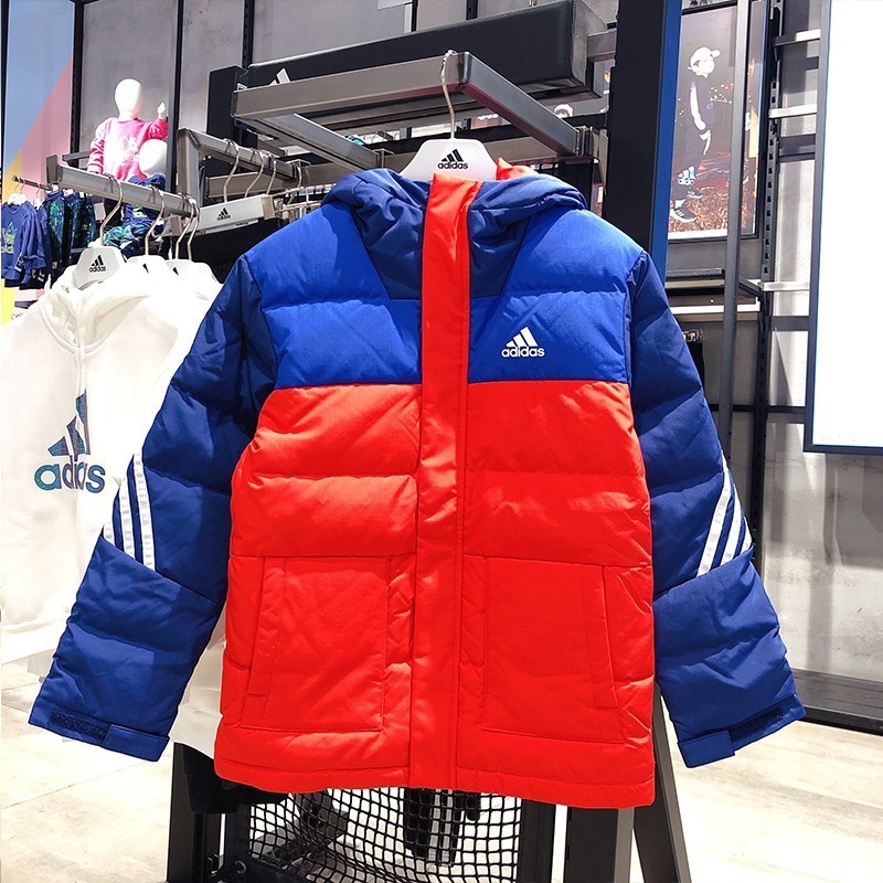 Adidas阿迪达斯男中大童青少年装2021秋冬新款学生运动外套保暖羽绒服H45040 H45040 152