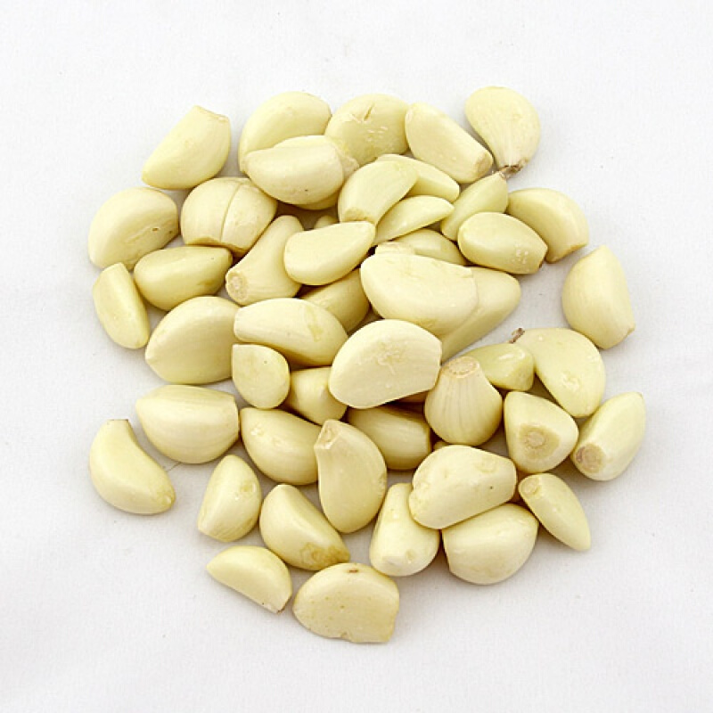 虎钢馋新鲜大蒜米 去衣大蒜米 鲜蒜 瓣蒜米 蒜肉 农家去皮蒜米500g