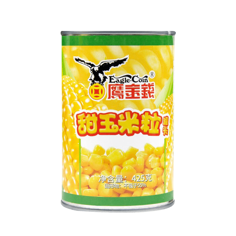 鷹金錢(qián) 甜玉米粒罐頭425g*3罐中華老字號速食玉米燒烤食材蔬菜