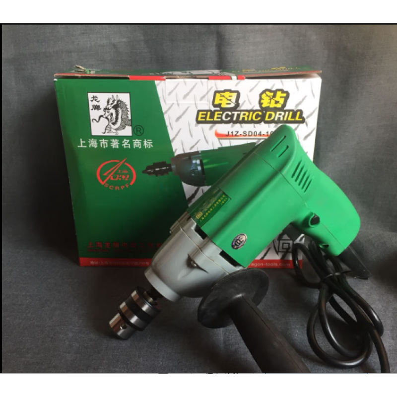 上海龙牌手电钻j1z-sd04-10a老款大功率低速转电钻铝头壳原装 j1z 04