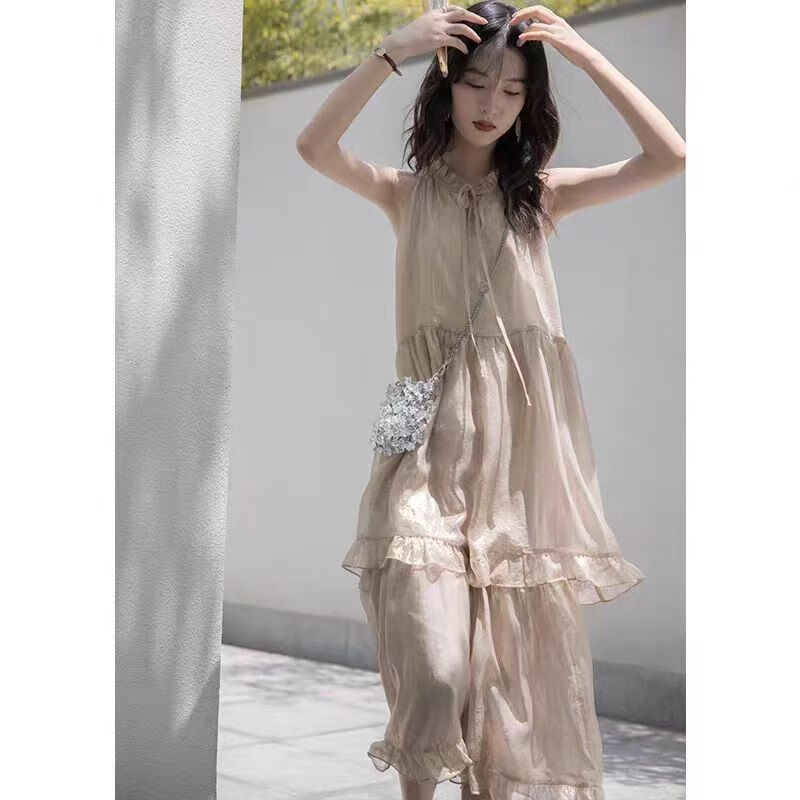 圣曼芬仙气飘飘的裙子仙女裙小个子日常款法式艺术感轻奢仙女超仙森系