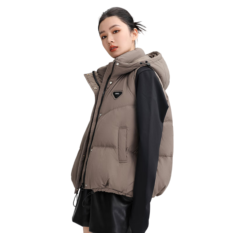 ���ڲ�����ѼѼ��YAYA���ᱡ��������Ů�̿�2024���ﶬ�¿�С������ñ�⴩������������XJ ��ɫ L