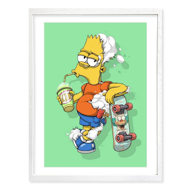 三为(sunwayart) 达汉尼·巴拉甘限量亲笔签名版画辛普森含防伪证书42