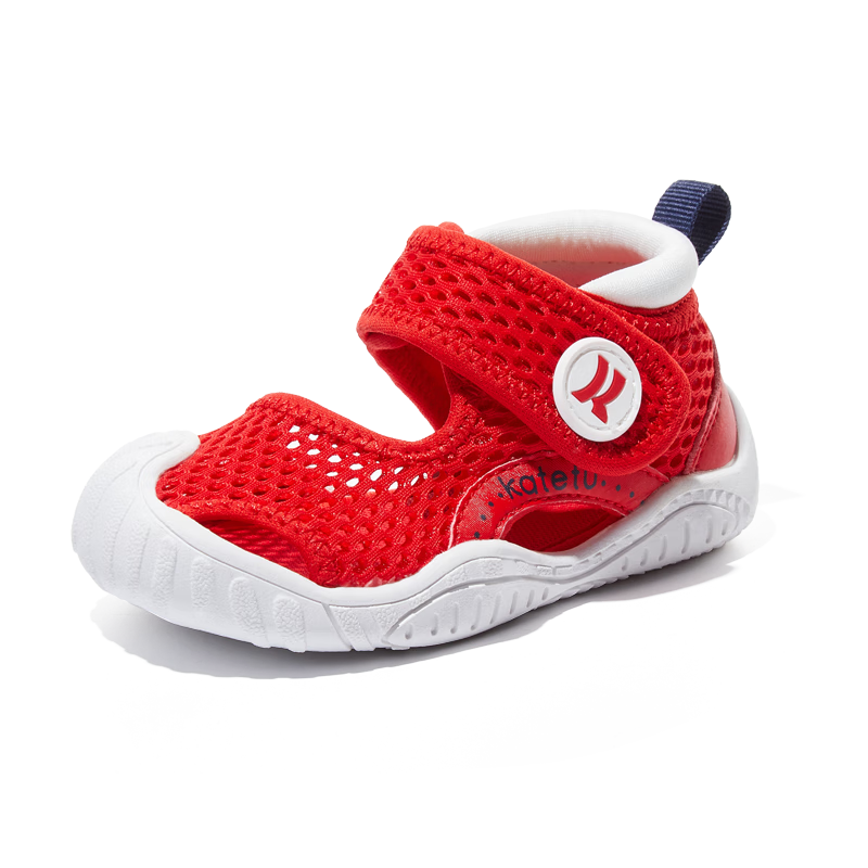 夏季必备！卡特兔X2BEA14红色软底儿童凉鞋价格走势及购买评测