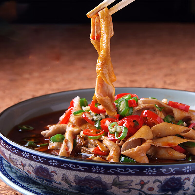 虎钢馋鹅肠皇新鲜鹅肠卤水火锅速冻酒店饭店商用半成品食材免切免洗