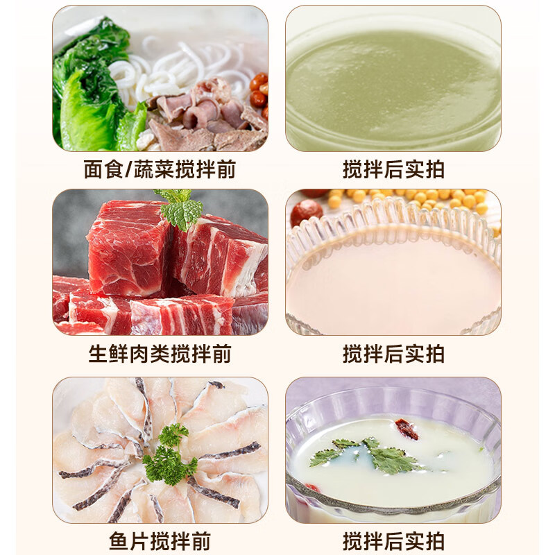 德萨帝(Desadi)德国流食破壁机 鼻饲打带煮加热老人食物饭菜肉粉碎病人术后流质餐 1-2人用辅食料理搅拌机 流食机 棕褐色