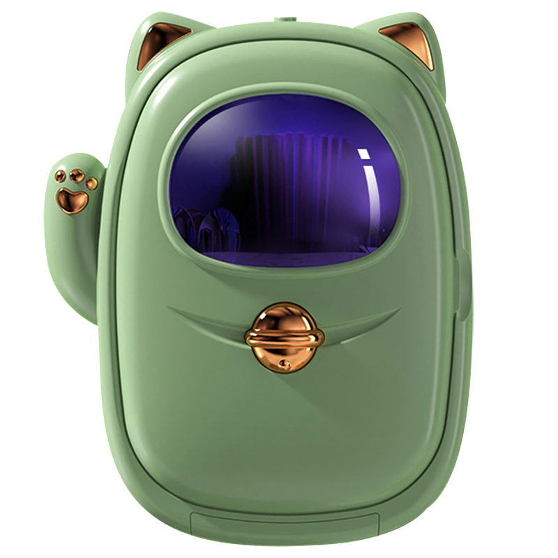 水天一方 消毒筷子筒挂式厨房置物架壁挂免打孔紫外线勺子叉子筷子笼收纳除湿风干消毒机带沥水筷子盒 抹茶绿【消毒风干款】多数人的选择