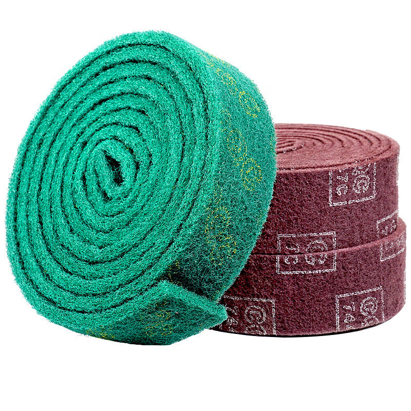 wyq0537 百洁布厨房灶台抛光除锈刷布清洁布金刚砂抹布 150*9*1cm颜色