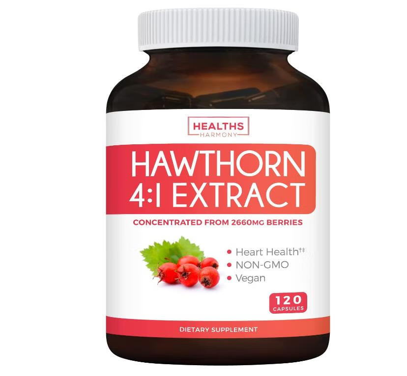 血压循环心脏健康美国山楂补充剂hawthornberry4:1山楂浆果