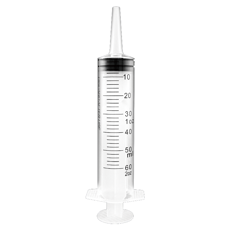 通济 流食助推器 鼻饲喂食喂饭医用针管针筒注射器灌肠器 60ml 5支