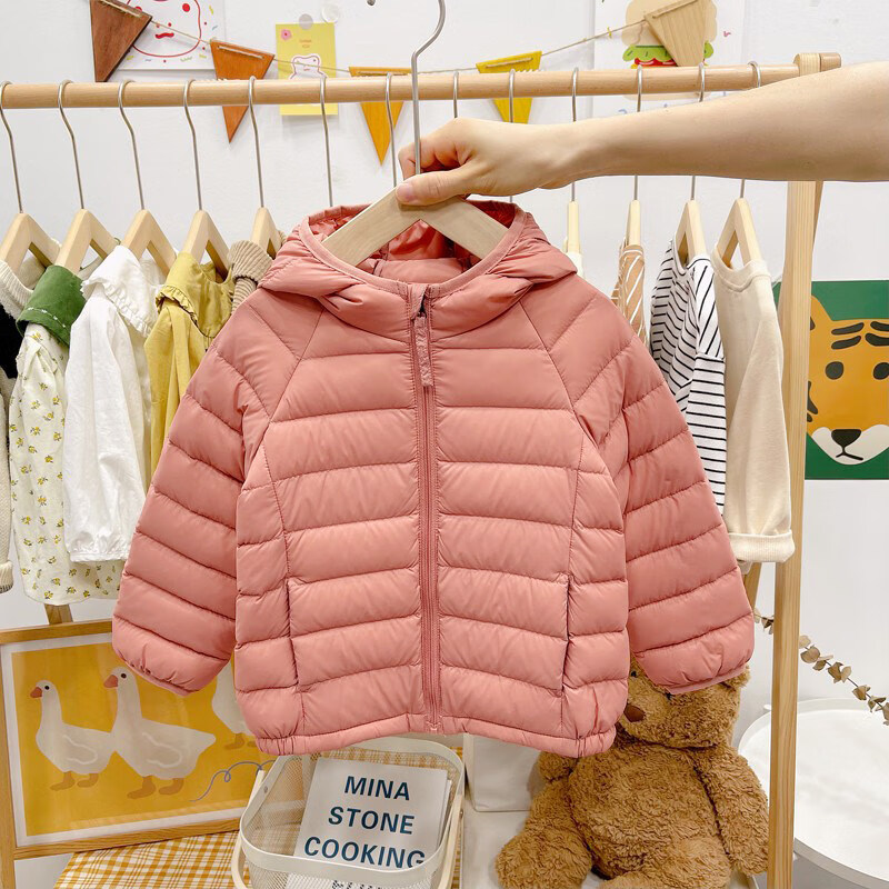 乔僖枫童装 女童轻薄羽绒服反季冬装2023秋季新款儿童洋气秋冬季外套