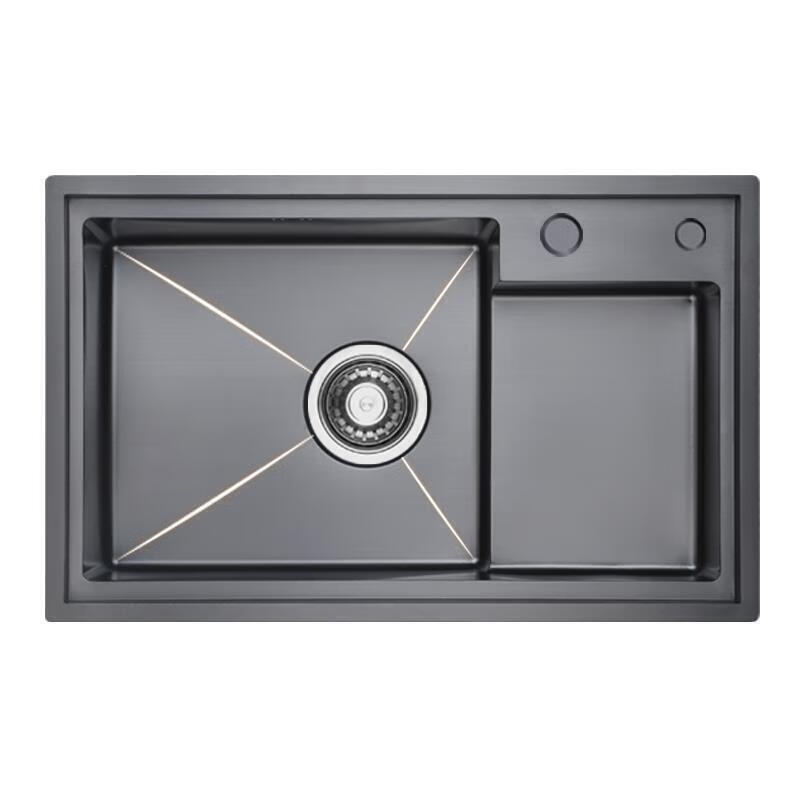 御舵kasibaoma/凯斯宝玛  304不锈钢家用厨房水槽黑色纳米洗碗盆省水