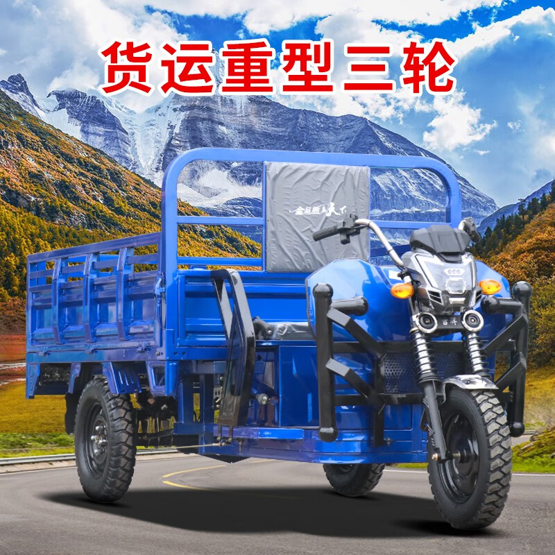 大型电瓶车电动三轮车拉货载重王厂家直销加长版农用车货运三轮大电瓶