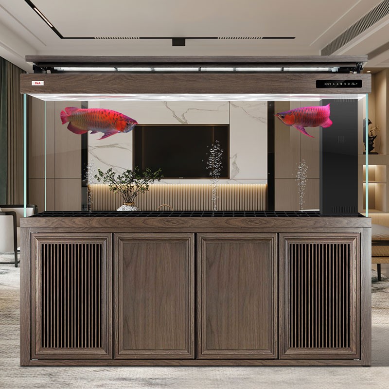 龙殿系列专业级龙鱼缸 公司定制超白玻璃底过滤自循环生态