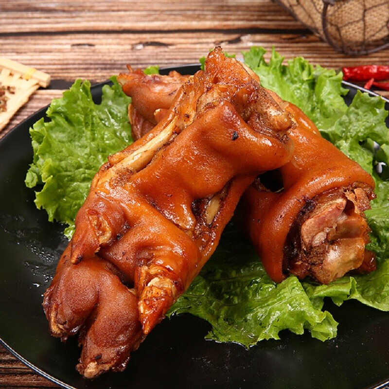 杞农优食猪蹄卤香味休闲零食熟食酱卤蹄500g下酒菜节日礼品即食五香卤