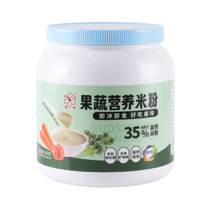 鷺?lè)贾欣夏隊(duì)I養(yǎng)米粉650g/罐沖泡成人米糊即食可流食 免煮【高鈣】營(yíng)養(yǎng)果蔬米粉