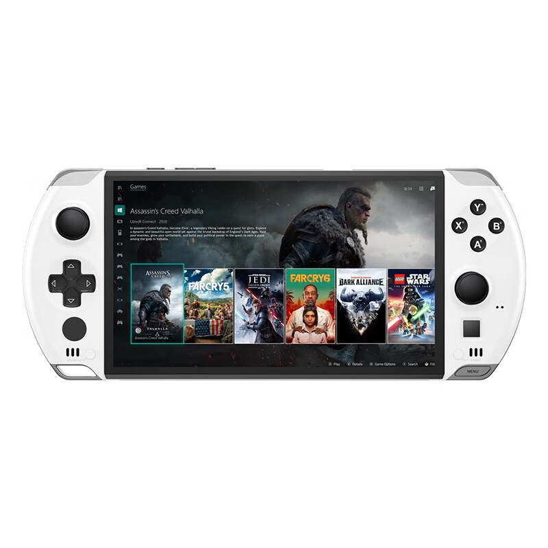 GPD win4 游戏机掌机 Amd6800U迷你掌上电脑 畅玩3A大作DNF单机steam掌机游戏 AMD R7-6800U 16G+1TB 白色 标配版