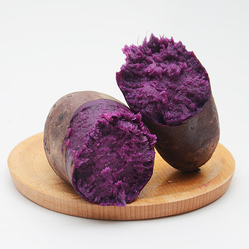 古寨山湖北鲜紫薯地瓜沙地紫罗兰番薯香甜软糯健康轻食根茎类蔬菜 净重4.5斤普通装