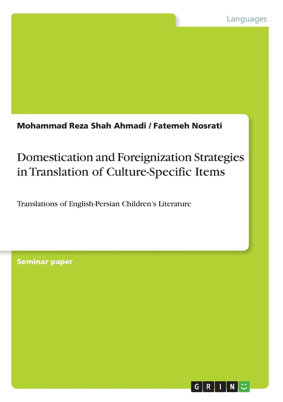 【预售 按需印刷】domestication and foreignization strategies in