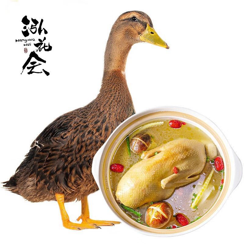 泓花会3年老麻鸭鸭肉整鸭净重约5~6斤林间养殖老鸭子土鸭新鲜食材下单