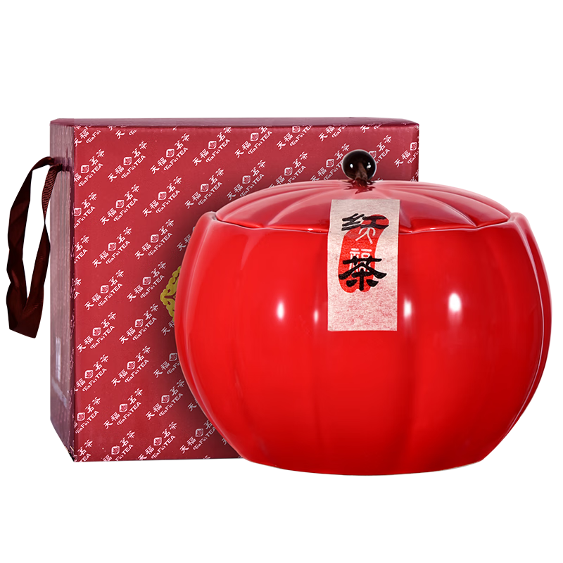 体验传统文化：买天福茗茶武夷山特产小叶种红茶瓷罐礼盒装|查红茶京东历史价格