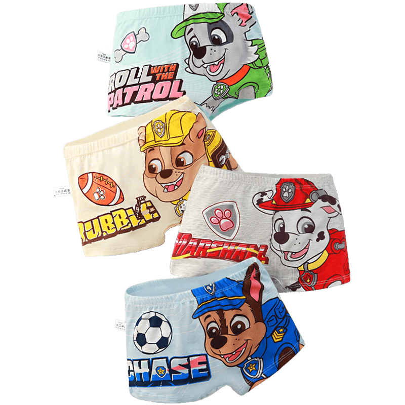 汪汪隊(duì)立大功（PAW PATROL）兒童內(nèi)褲男中小童平角褲A類棉小孩四角短褲寶寶內(nèi)褲PA1813  120