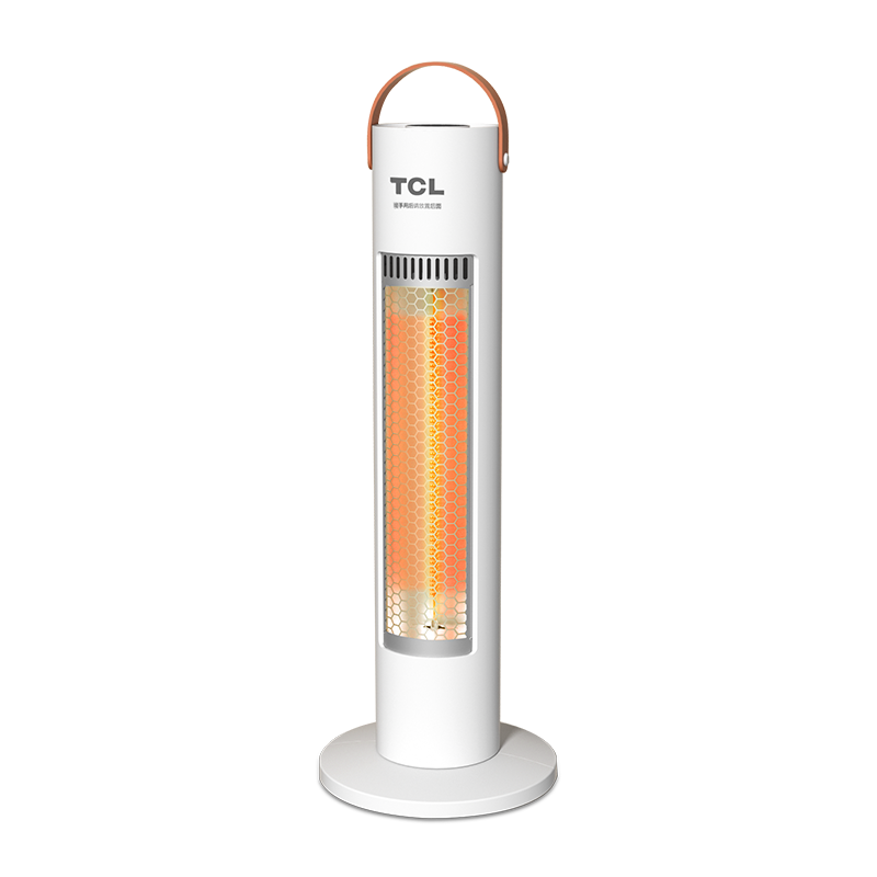 TCL取暖器小太阳家用取暖电器客厅烤火卧室塔式电暖器摇头办公室立式暖手暖脚电暖气 TN21-S06C白色