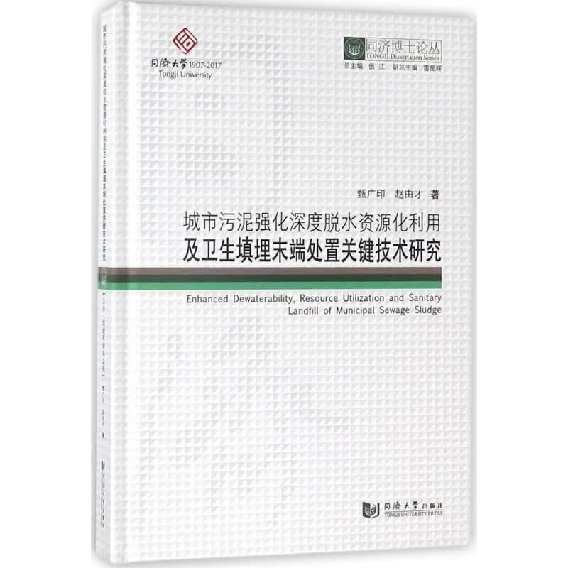 城市污泥强化深度脱水资源化利用及卫生填埋末端处置关键技术研究 甄广印,赵由才 著；伍江 丛书总主编 新华文轩网络书店 正版图书