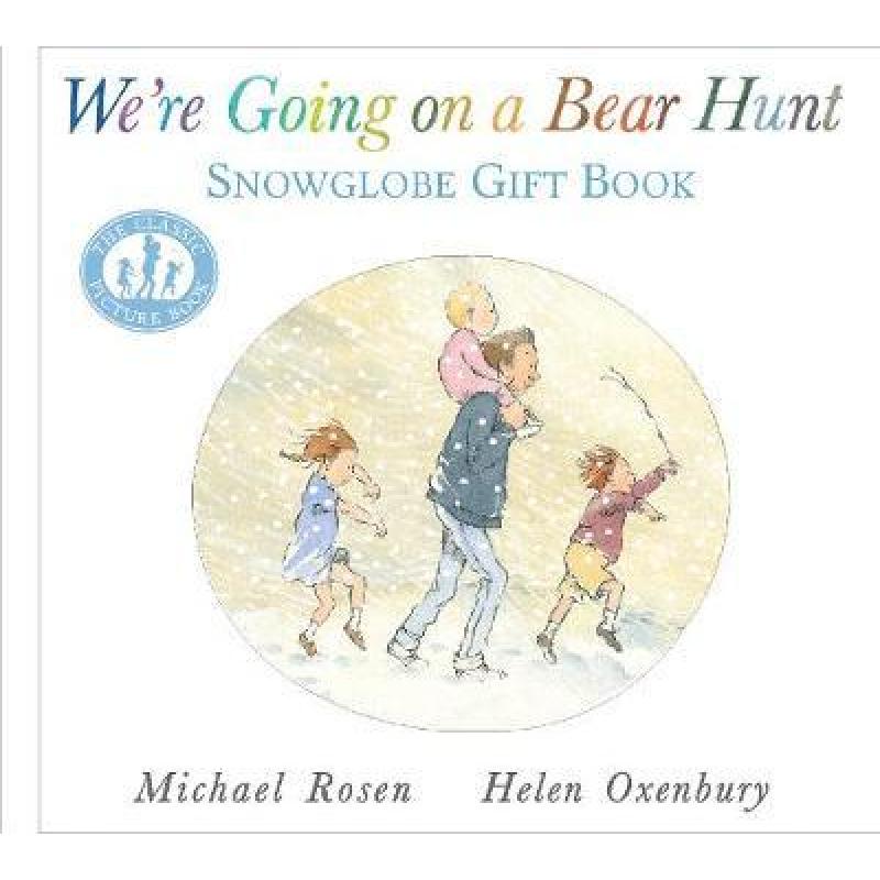 预订 were going on a bear hunt: snowglobe gift book
